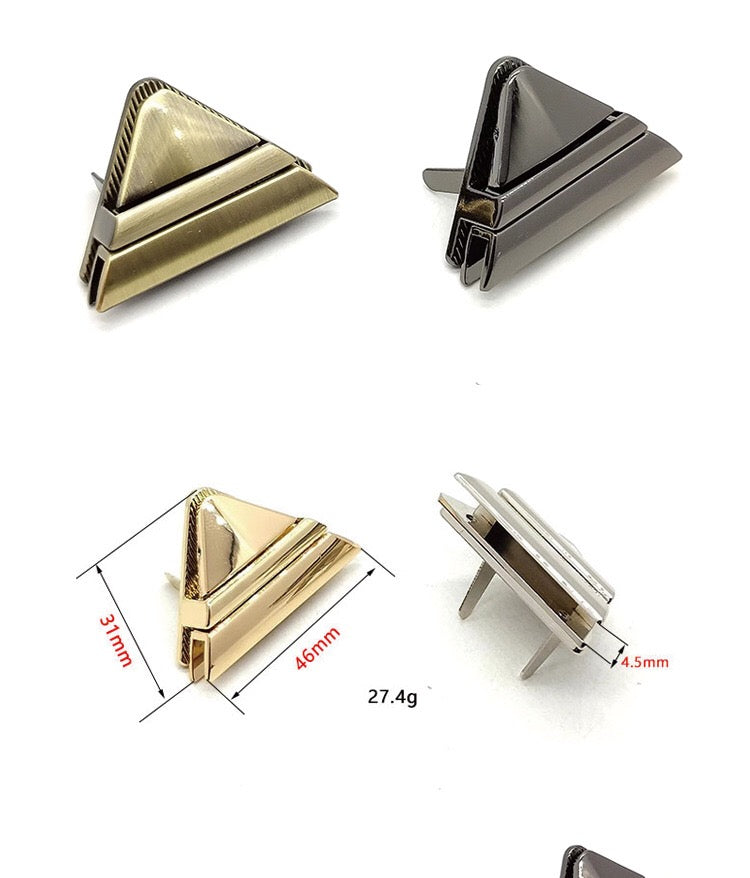 1pc Triangular buckle lock for handmade bags