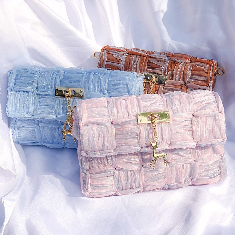 1 Set Mesh Plastic Canvas Sheets Kit for Ribbon Bag