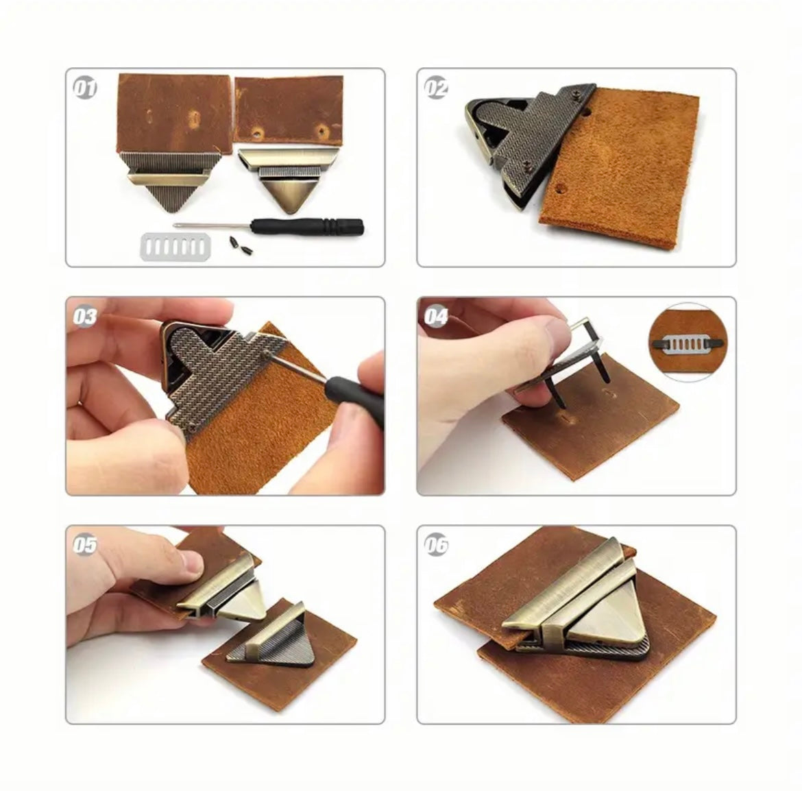 1pc Triangular buckle lock for handmade bags