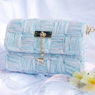 1 Set Mesh Plastic Canvas Sheets Kit for Ribbon Bag