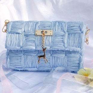 1 Set Mesh Plastic Canvas Sheets Kit for Ribbon Bag