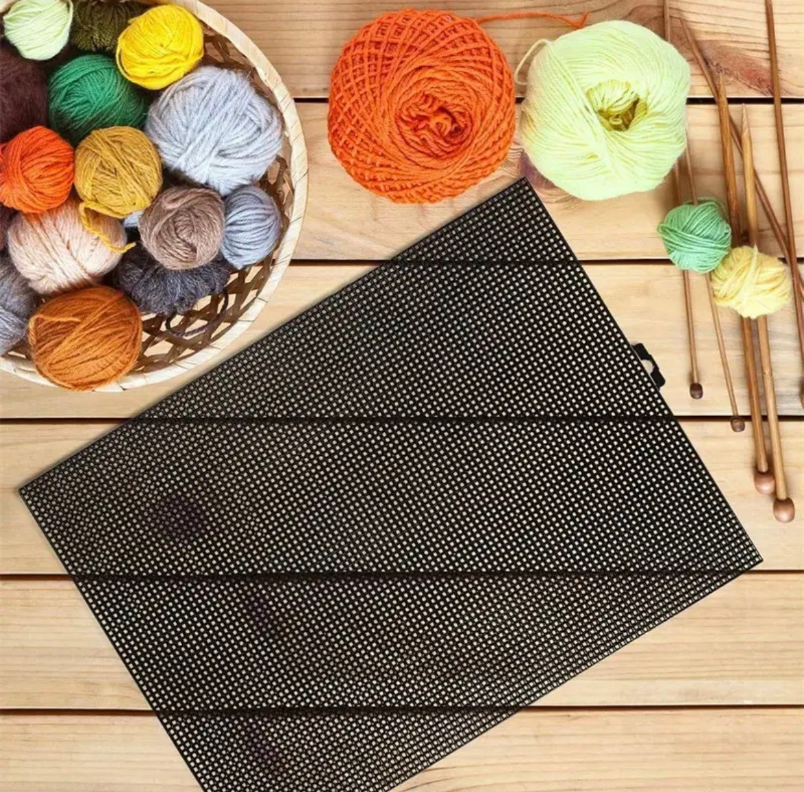 10 pcs Plastic Mesh Canvas Sheets, 16.5x23.62inch/ 42x60cm, 4mm Aperture, Yarn Crafting Knit Crochet Project