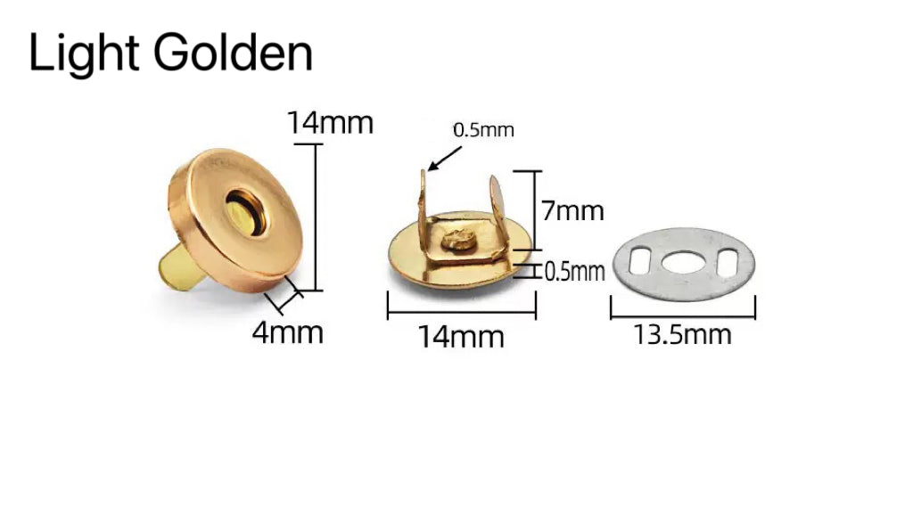 10 sets magnetic clip for handmade bags