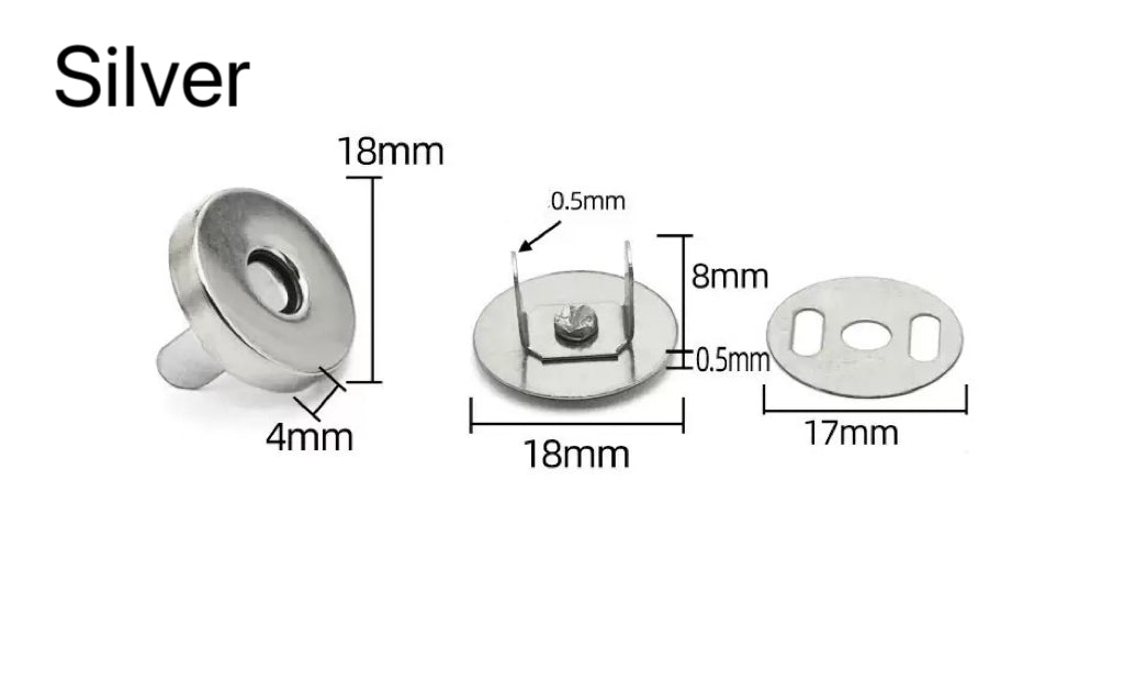 10 sets magnetic clip for handmade bags