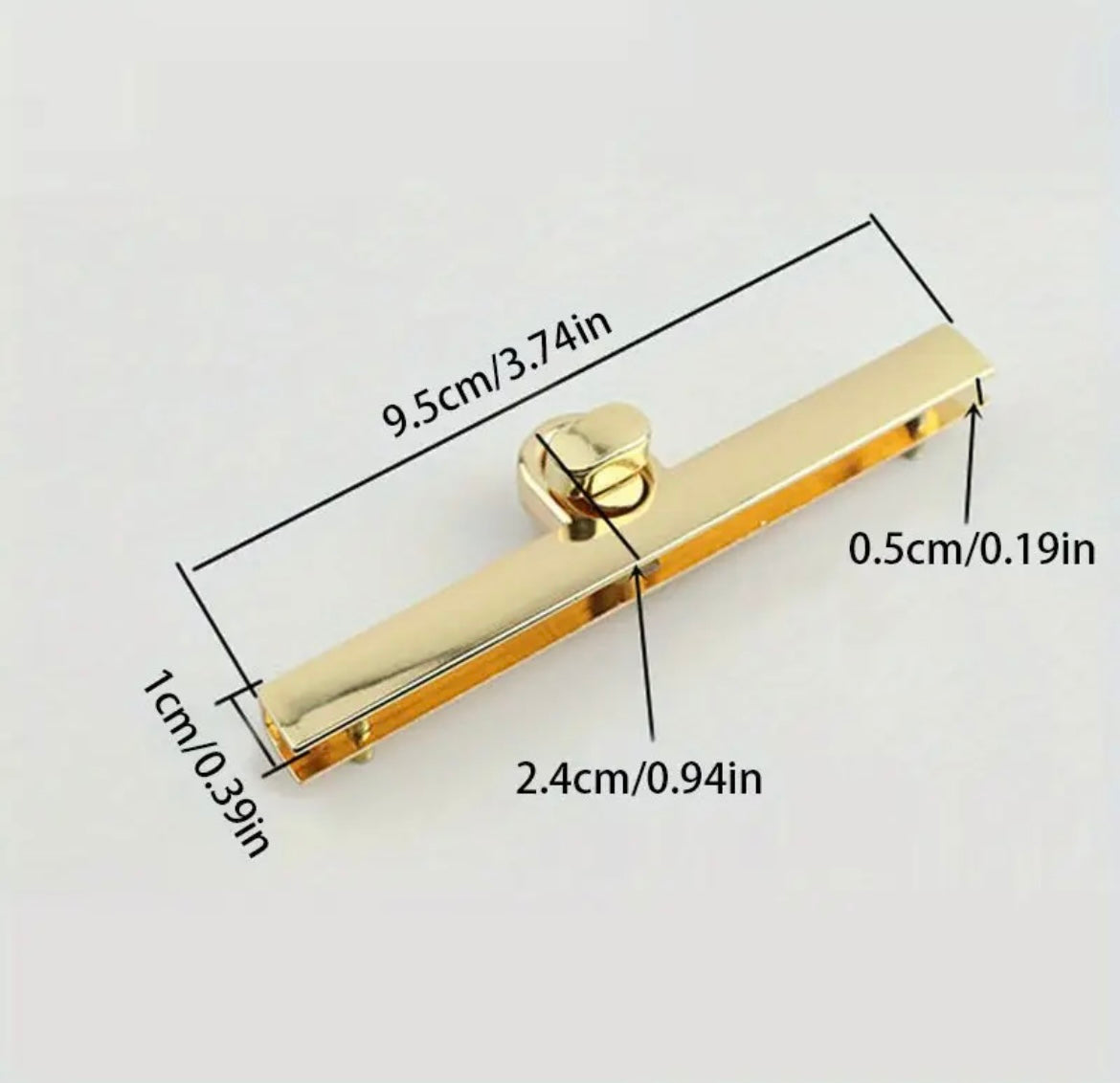 1pc Turn lock for handmade bags