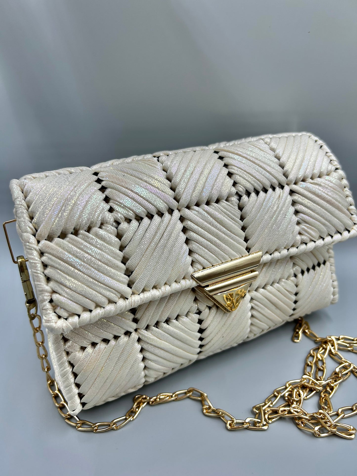 1 Set Plastic Canvas Triangular Buckle Bag DIY Kit for Bag JJC08