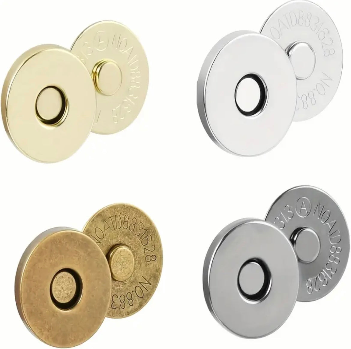 10 sets magnetic clip for handmade bags