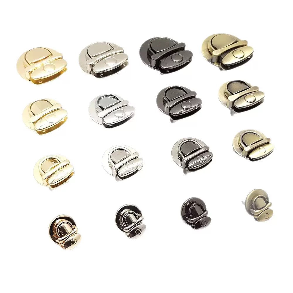 1pc Round buckle closure lock for handmade bags
