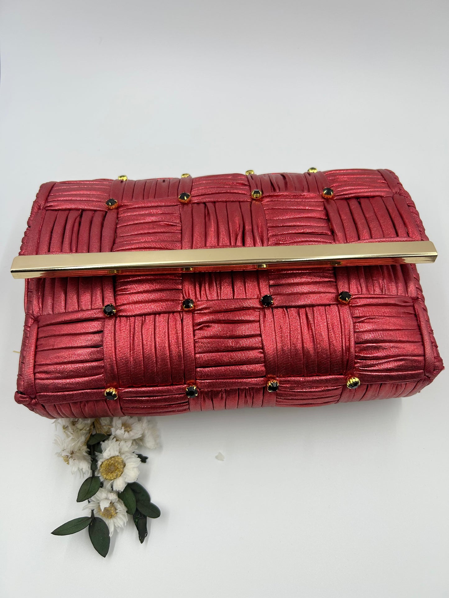 1 Set Plastic Canvas Rhinestones Long bar Clip with Magnetic snap Bag DIY Kit for Bag JJC16