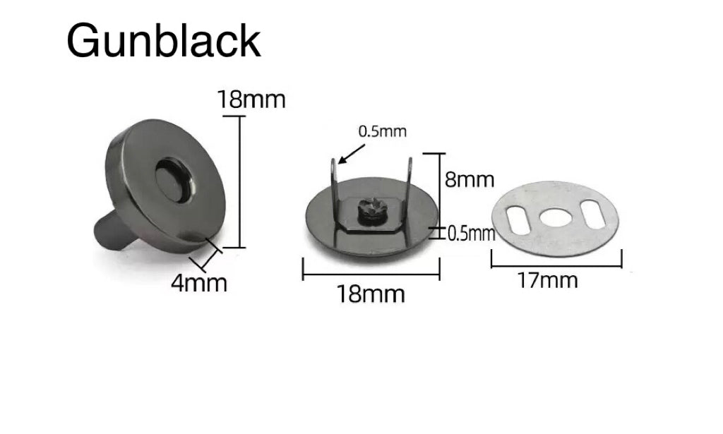 10 sets magnetic clip for handmade bags