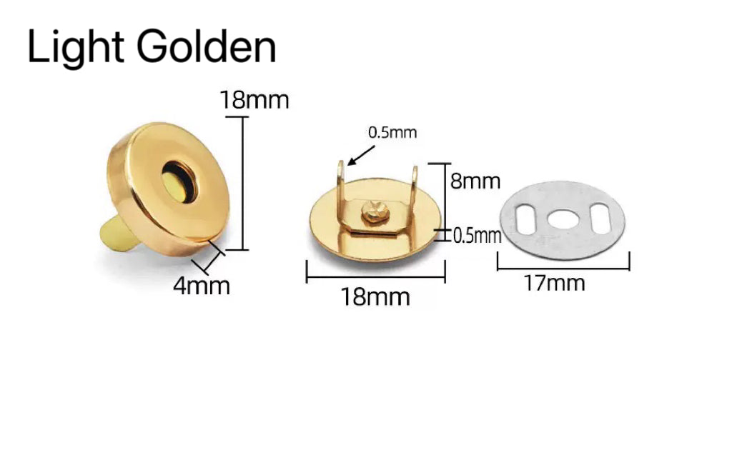 10 sets magnetic clip for handmade bags