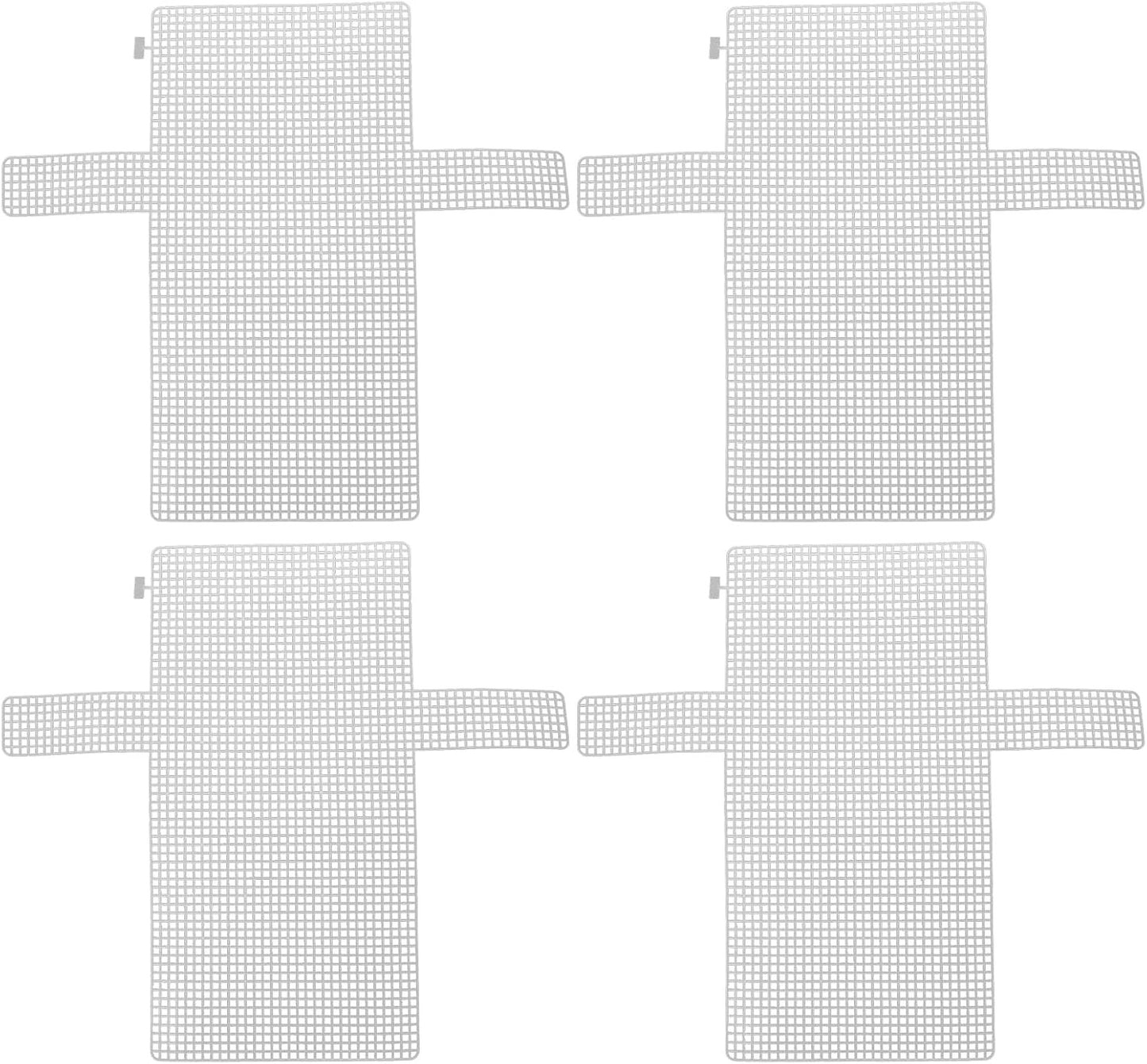 4pcs Clear Mesh Plastic Canvas Sheets for Embroidery, Hand Knit Woven Bag Making Blank Needlepoint Canvas Sheets for DIY Bag Making Sewing Crochet Craft Project