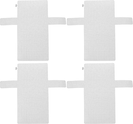 4pcs Clear Mesh Plastic Canvas Sheets for Embroidery, Hand Knit Woven Bag Making Blank Needlepoint Canvas Sheets for DIY Bag Making Sewing Crochet Craft Project