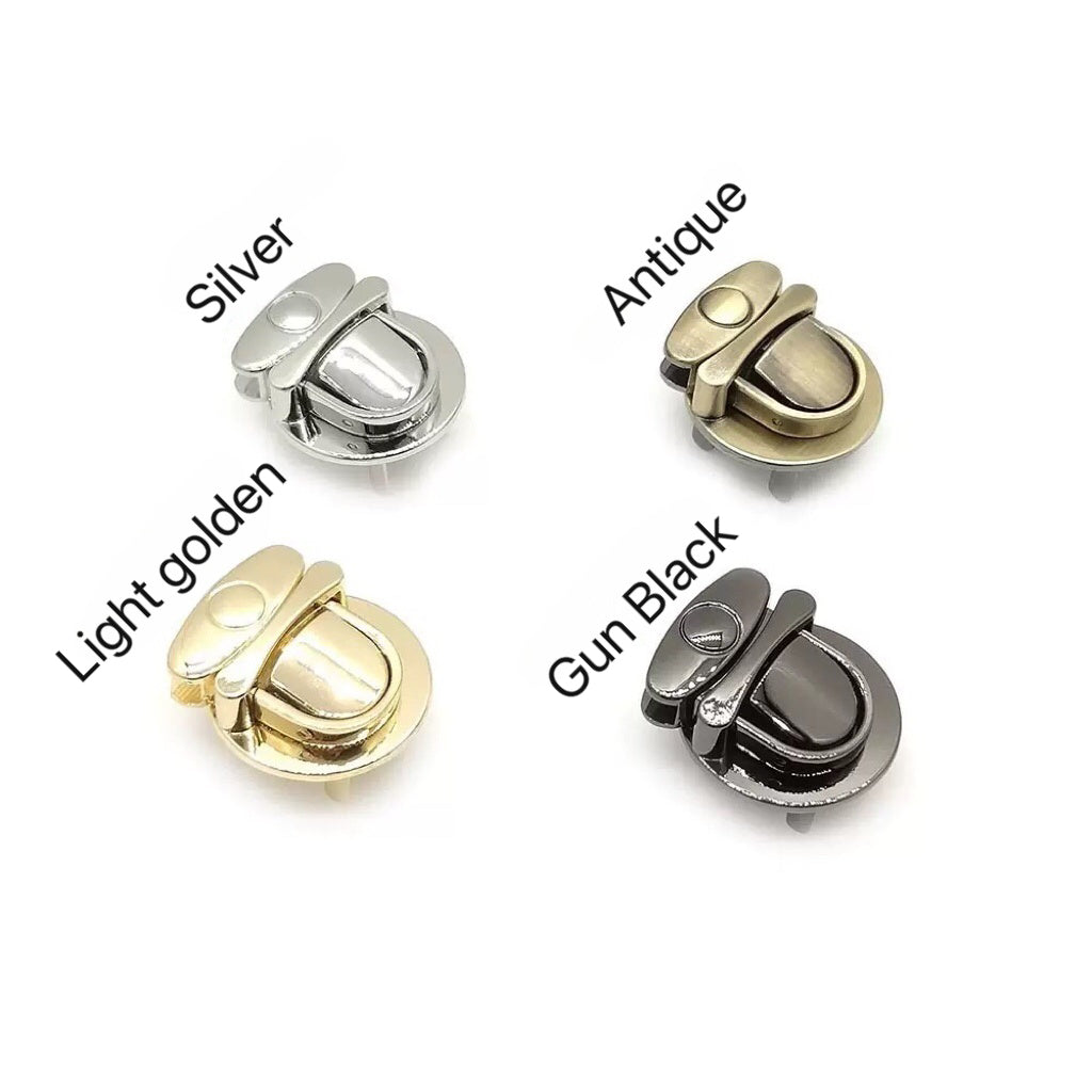 1pc Round buckle closure lock for handmade bags