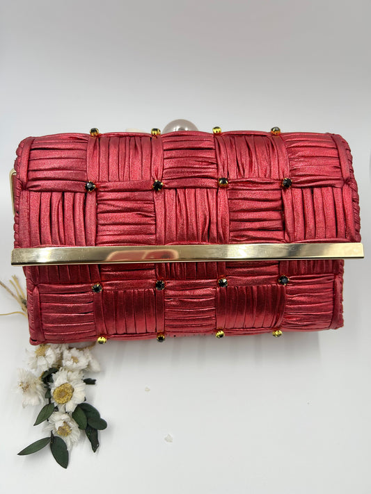 1 Set Plastic Canvas Rhinestones Long bar Clip with Magnetic snap Bag DIY Kit for Bag JJC16